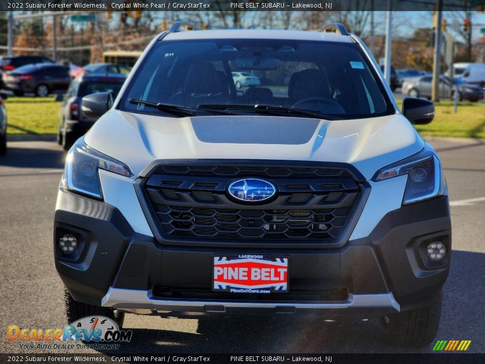 2022 Subaru Forester Wilderness Crystal White Pearl / Gray StarTex Photo #2