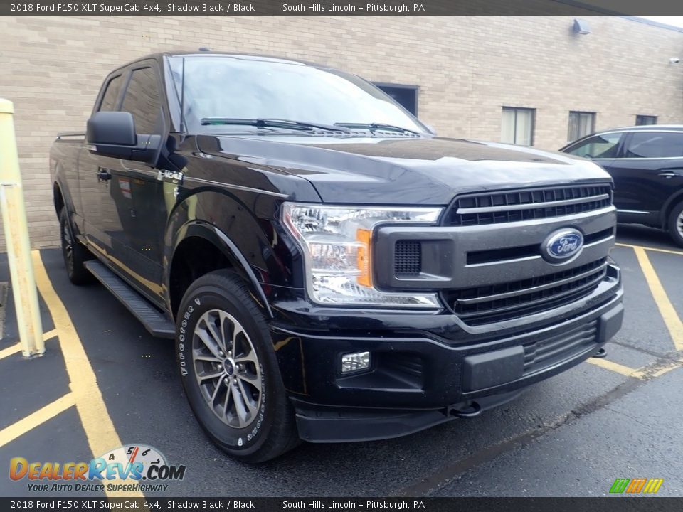 2018 Ford F150 XLT SuperCab 4x4 Shadow Black / Black Photo #4