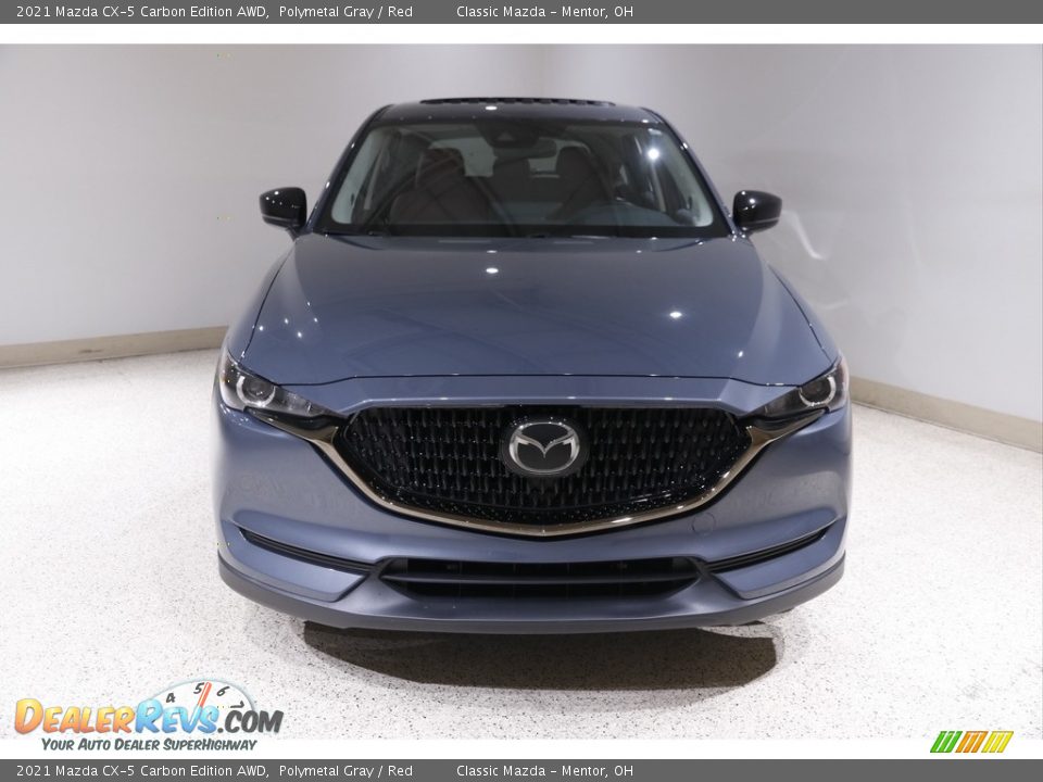 2021 Mazda CX-5 Carbon Edition AWD Polymetal Gray / Red Photo #2