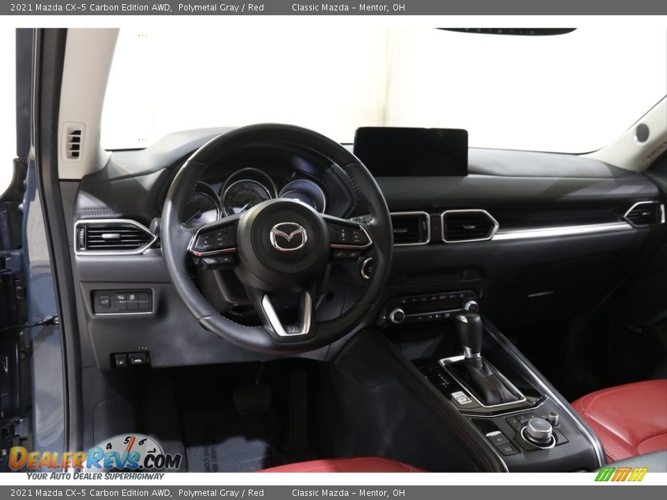 2021 Mazda CX-5 Carbon Edition AWD Polymetal Gray / Red Photo #6