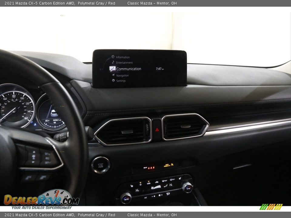 2021 Mazda CX-5 Carbon Edition AWD Polymetal Gray / Red Photo #9