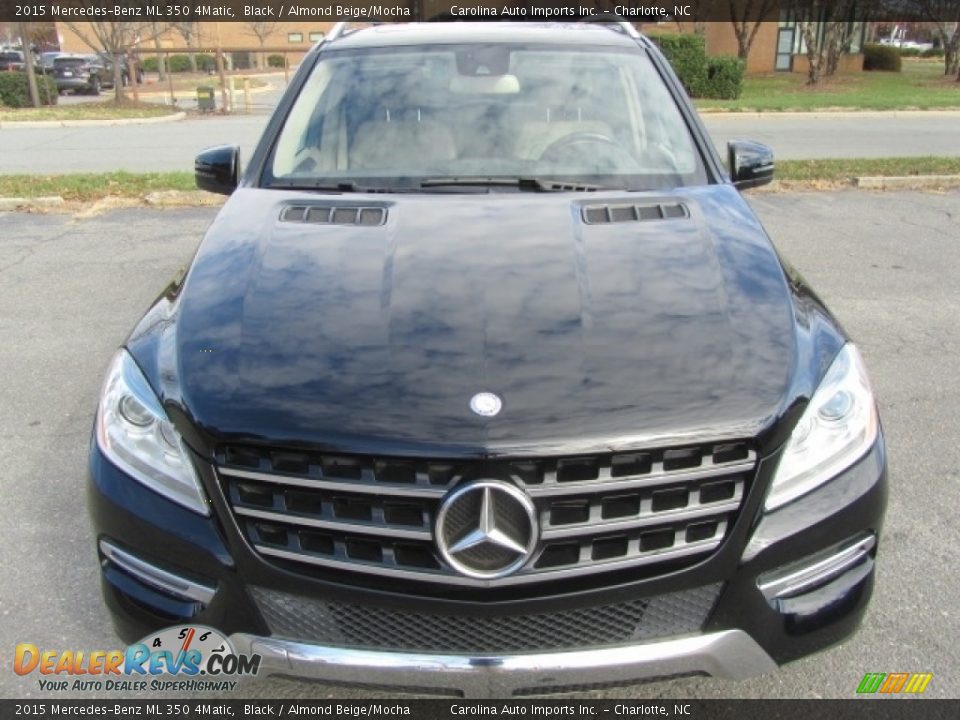 2015 Mercedes-Benz ML 350 4Matic Black / Almond Beige/Mocha Photo #5