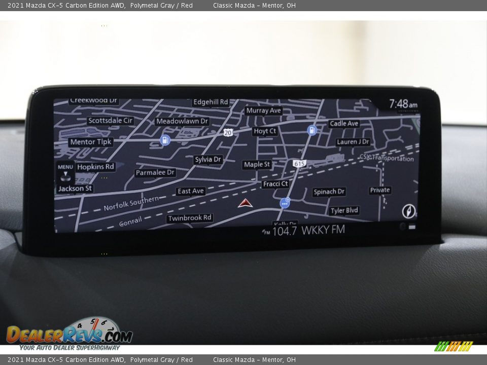 2021 Mazda CX-5 Carbon Edition AWD Polymetal Gray / Red Photo #12