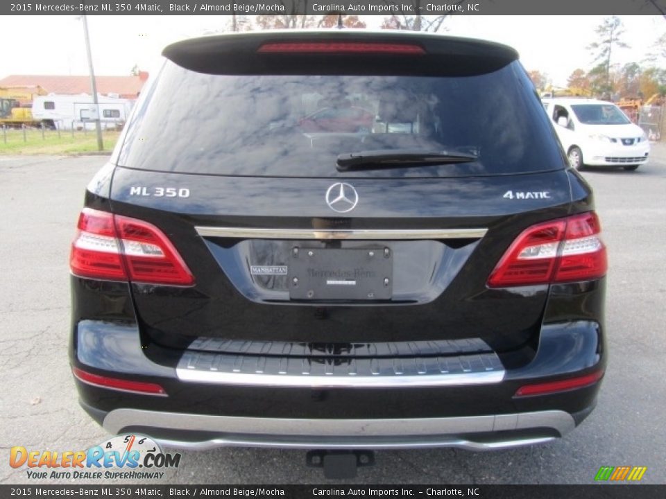 2015 Mercedes-Benz ML 350 4Matic Black / Almond Beige/Mocha Photo #9