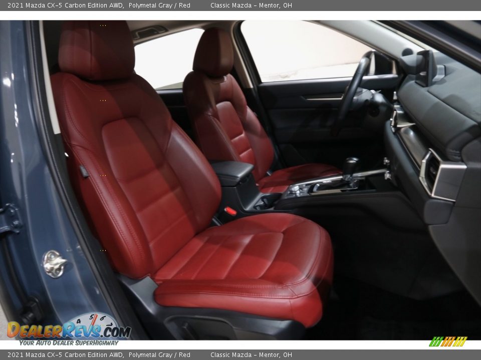 2021 Mazda CX-5 Carbon Edition AWD Polymetal Gray / Red Photo #16