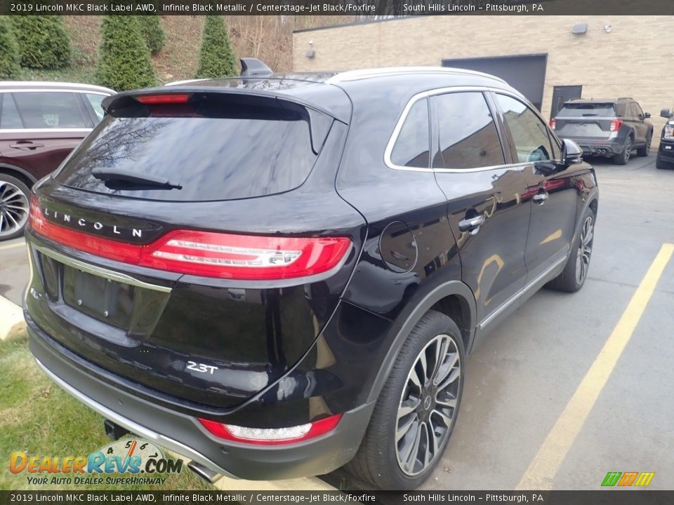 2019 Lincoln MKC Black Label AWD Infinite Black Metallic / Centerstage-Jet Black/Foxfire Photo #4