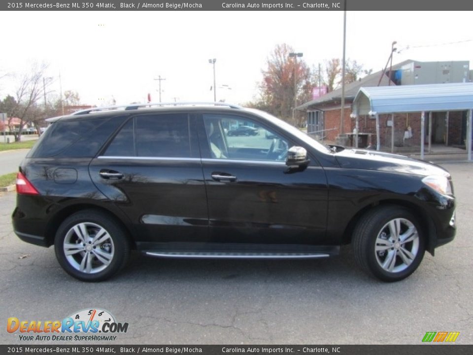 2015 Mercedes-Benz ML 350 4Matic Black / Almond Beige/Mocha Photo #11