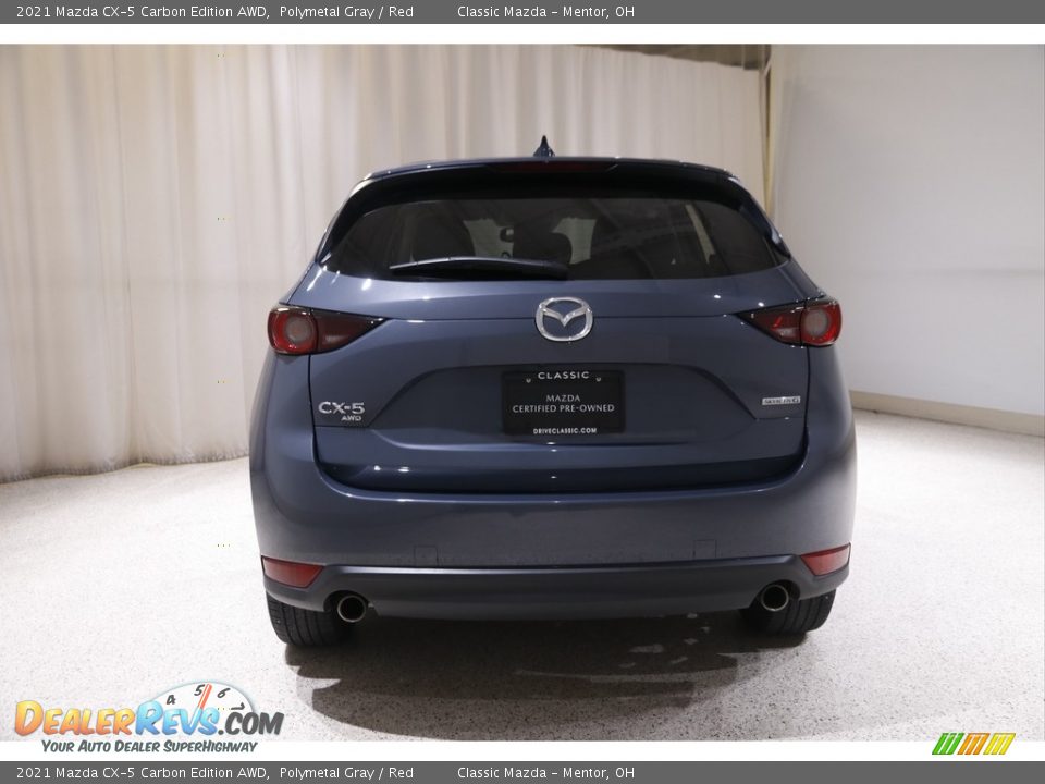 2021 Mazda CX-5 Carbon Edition AWD Polymetal Gray / Red Photo #19