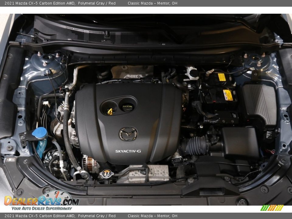 2021 Mazda CX-5 Carbon Edition AWD Polymetal Gray / Red Photo #20