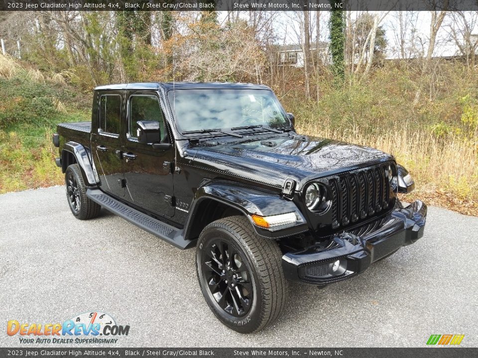 2023 Jeep Gladiator High Altitude 4x4 Black / Steel Gray/Global Black Photo #4