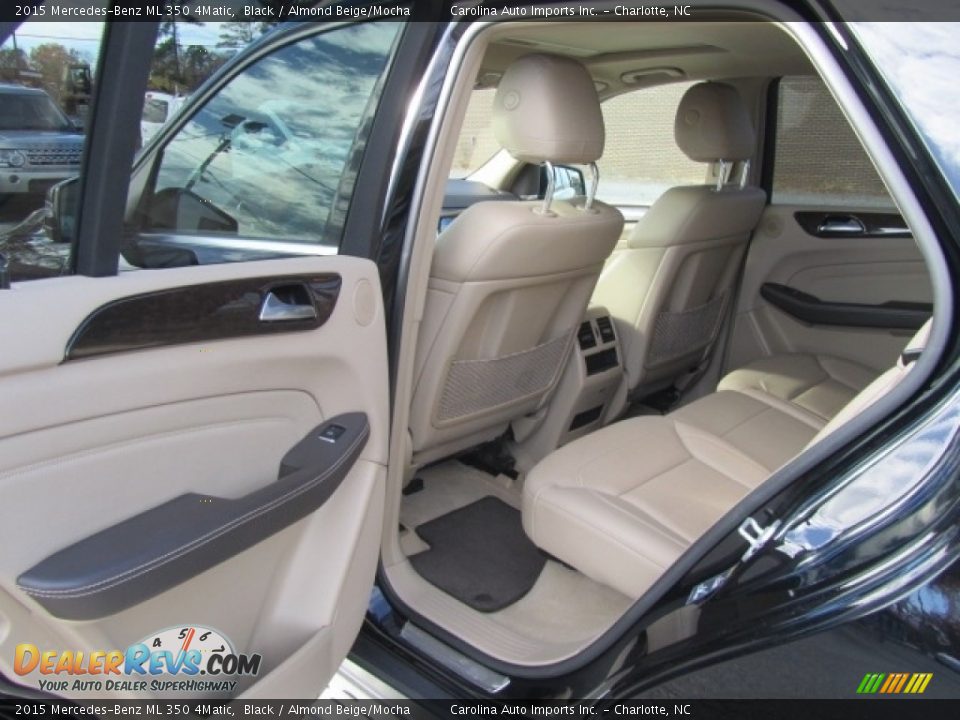 2015 Mercedes-Benz ML 350 4Matic Black / Almond Beige/Mocha Photo #19