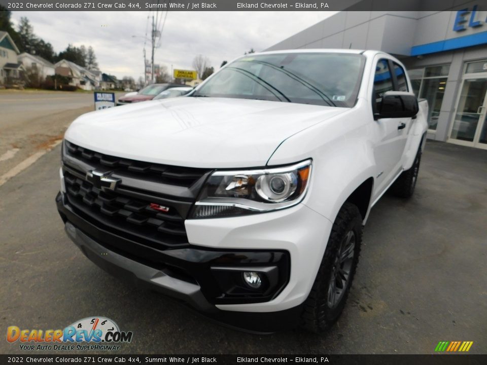 2022 Chevrolet Colorado Z71 Crew Cab 4x4 Summit White / Jet Black Photo #3