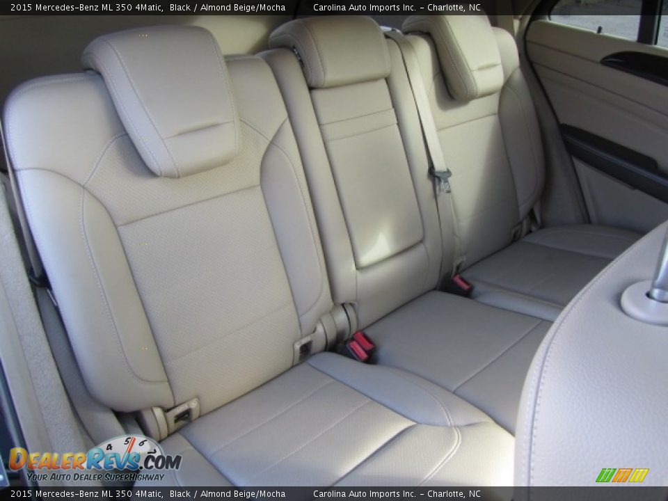 2015 Mercedes-Benz ML 350 4Matic Black / Almond Beige/Mocha Photo #24