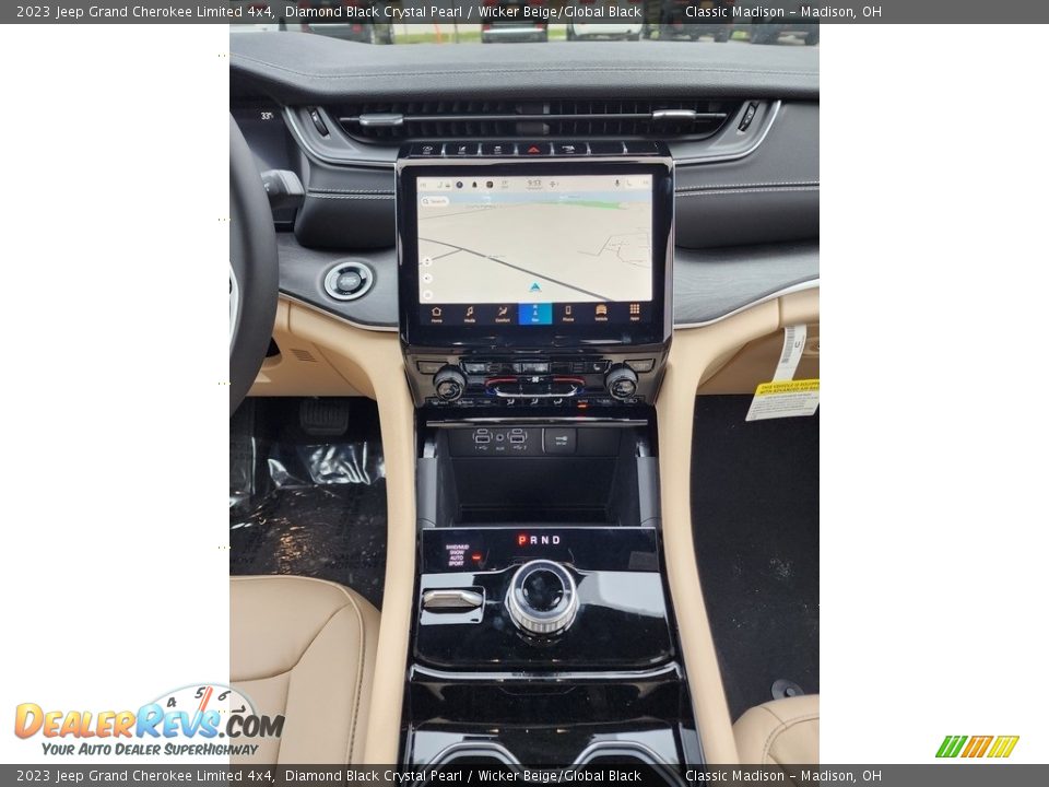 2023 Jeep Grand Cherokee Limited 4x4 Diamond Black Crystal Pearl / Wicker Beige/Global Black Photo #6