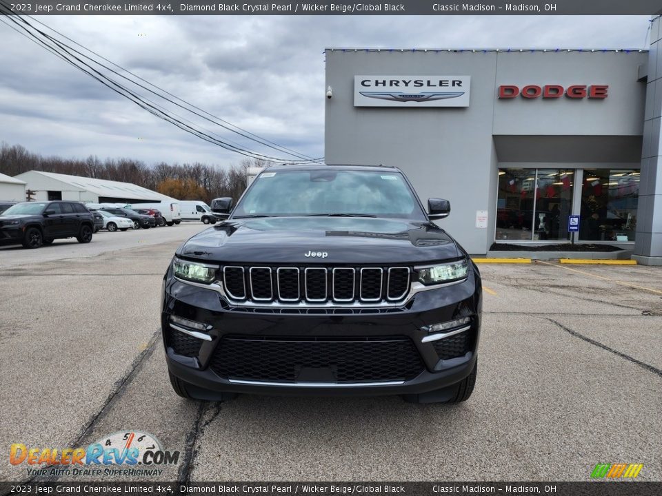 2023 Jeep Grand Cherokee Limited 4x4 Diamond Black Crystal Pearl / Wicker Beige/Global Black Photo #7