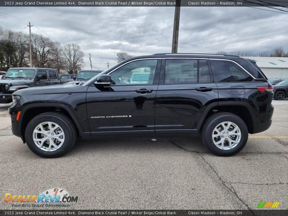 2023 Jeep Grand Cherokee Limited 4x4 Diamond Black Crystal Pearl / Wicker Beige/Global Black Photo #8