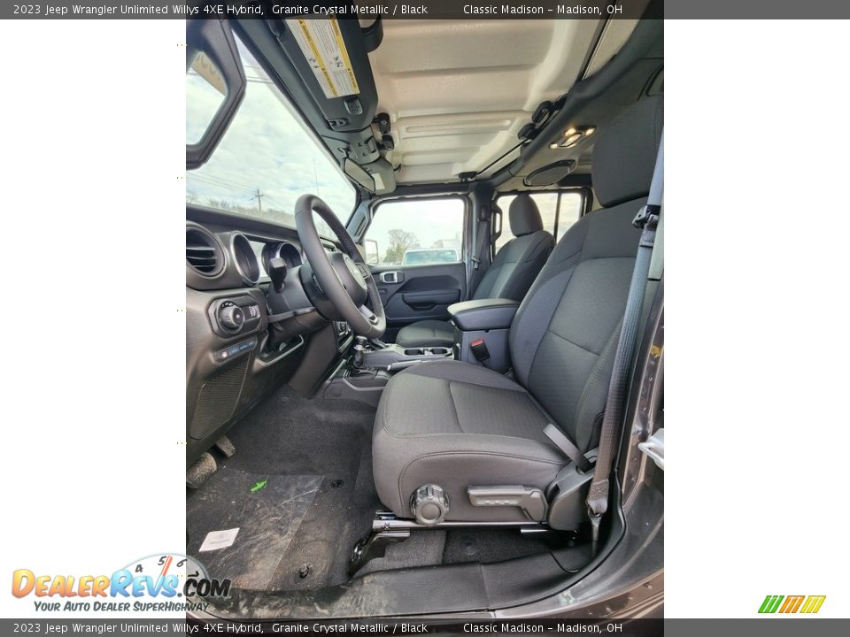 2023 Jeep Wrangler Unlimited Willys 4XE Hybrid Granite Crystal Metallic / Black Photo #2