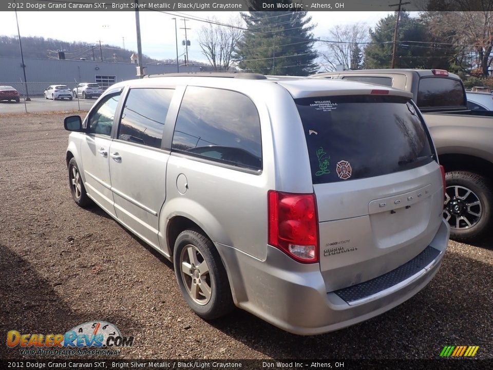 2012 Dodge Grand Caravan SXT Bright Silver Metallic / Black/Light Graystone Photo #8