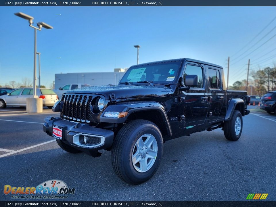 2023 Jeep Gladiator Sport 4x4 Black / Black Photo #1