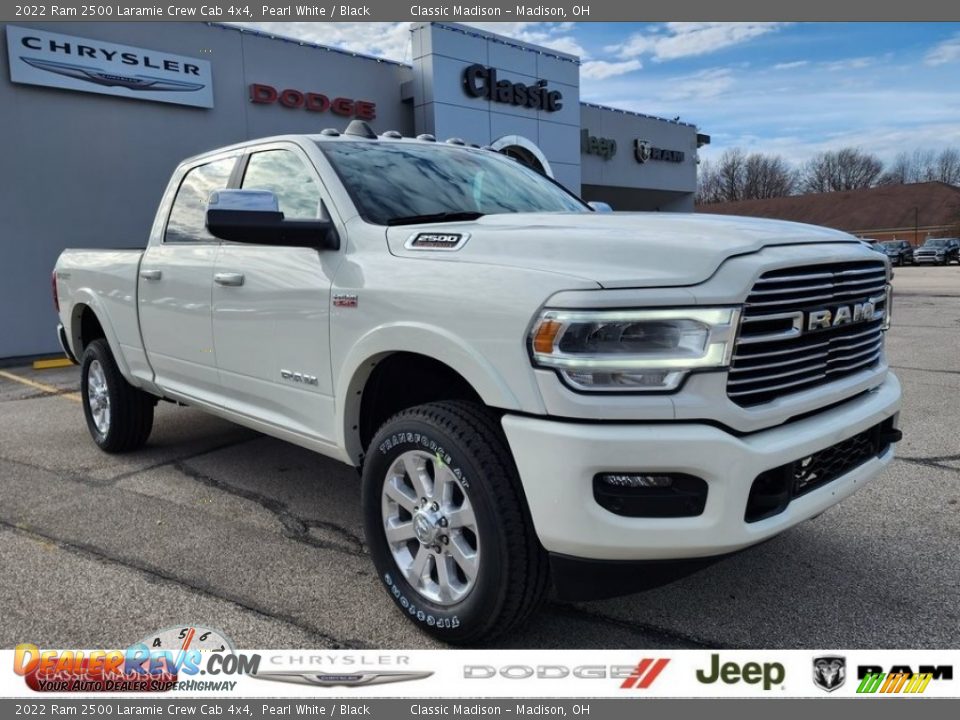 2022 Ram 2500 Laramie Crew Cab 4x4 Pearl White / Black Photo #1