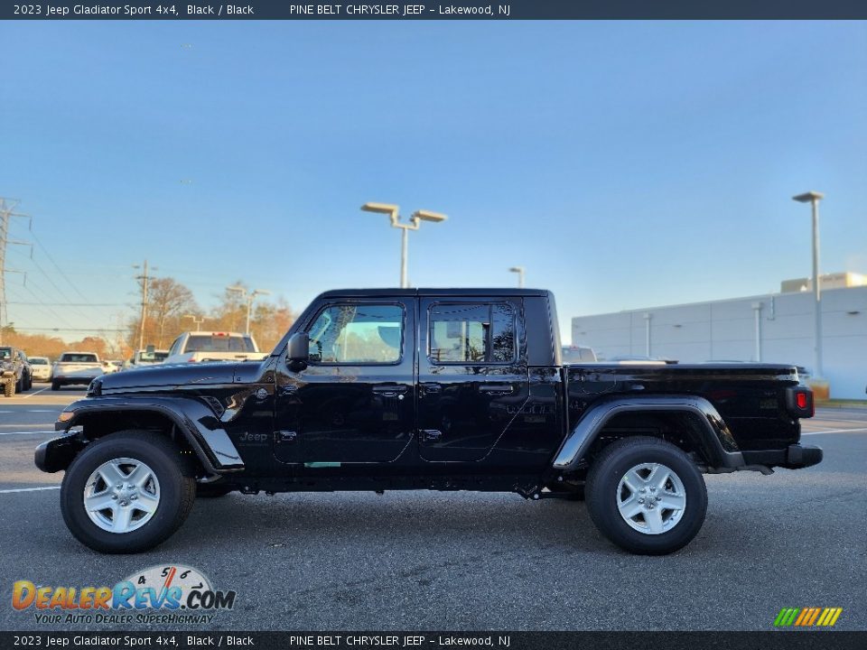 2023 Jeep Gladiator Sport 4x4 Black / Black Photo #3