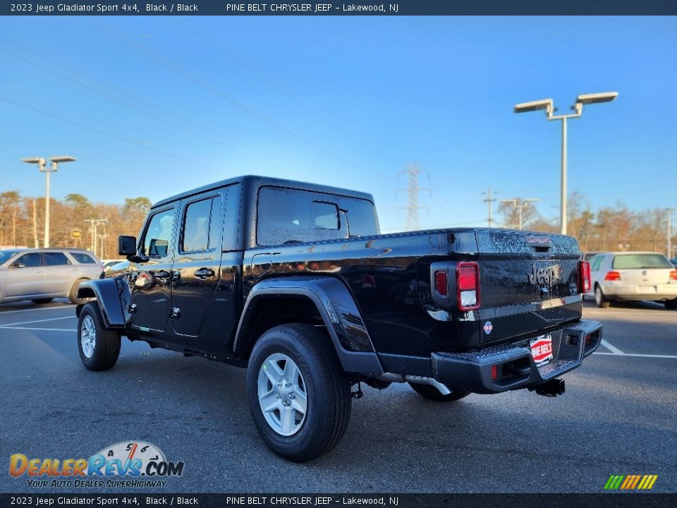 2023 Jeep Gladiator Sport 4x4 Black / Black Photo #4