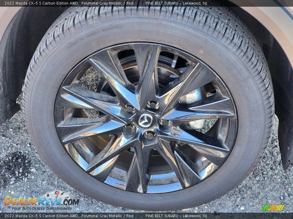 2022 Mazda CX-5 S Carbon Edition AWD Polymetal Gray Metallic / Red Photo #4