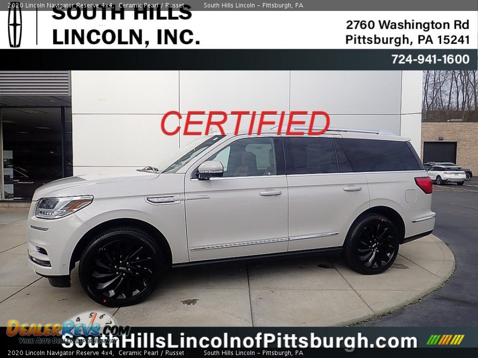 2020 Lincoln Navigator Reserve 4x4 Ceramic Pearl / Russet Photo #1