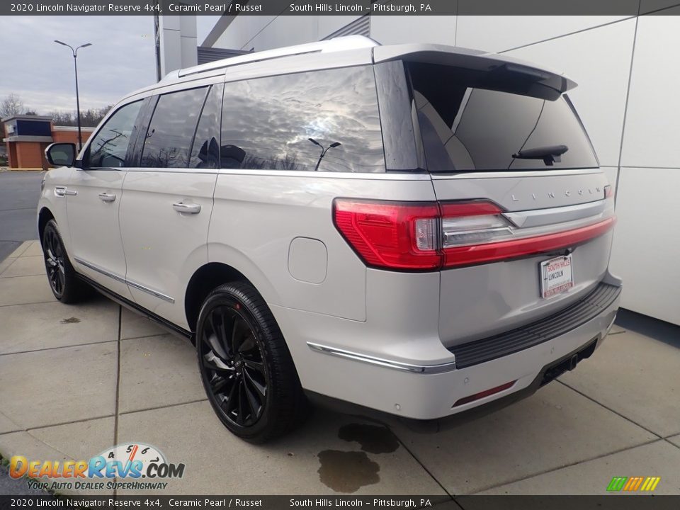 2020 Lincoln Navigator Reserve 4x4 Ceramic Pearl / Russet Photo #3