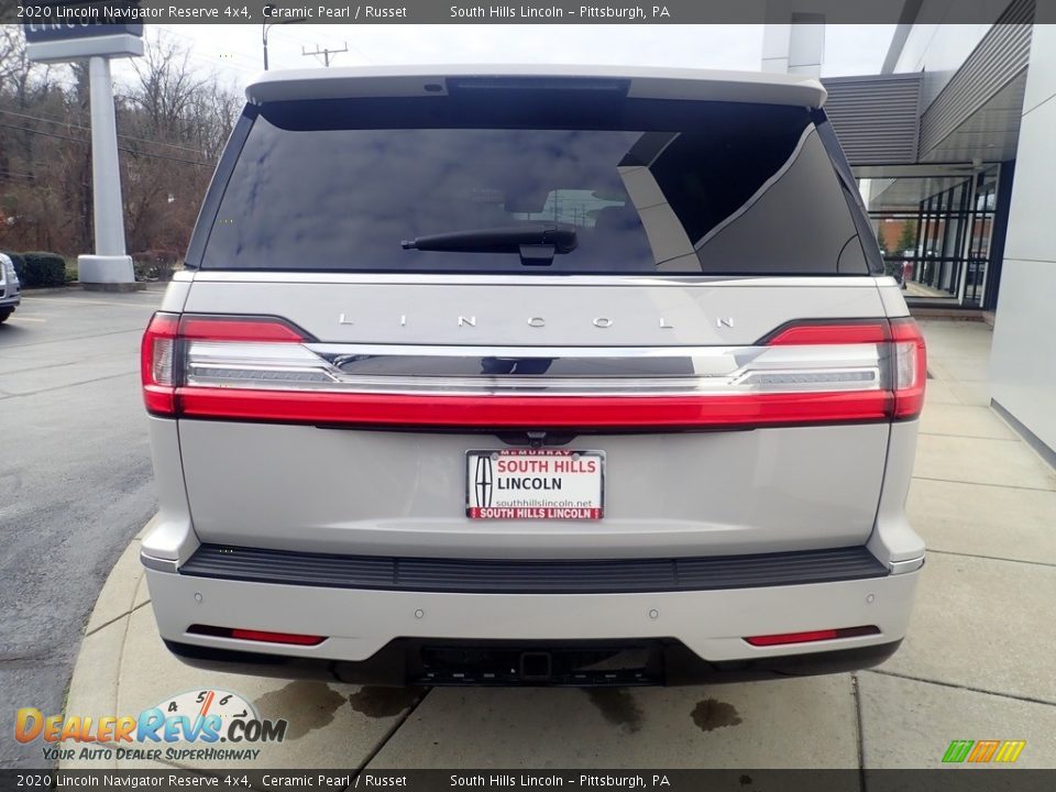 2020 Lincoln Navigator Reserve 4x4 Ceramic Pearl / Russet Photo #4
