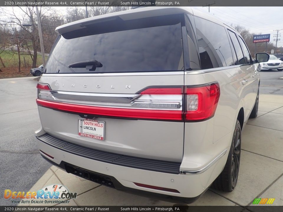 2020 Lincoln Navigator Reserve 4x4 Ceramic Pearl / Russet Photo #6