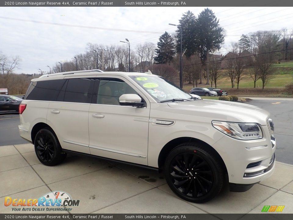 2020 Lincoln Navigator Reserve 4x4 Ceramic Pearl / Russet Photo #7