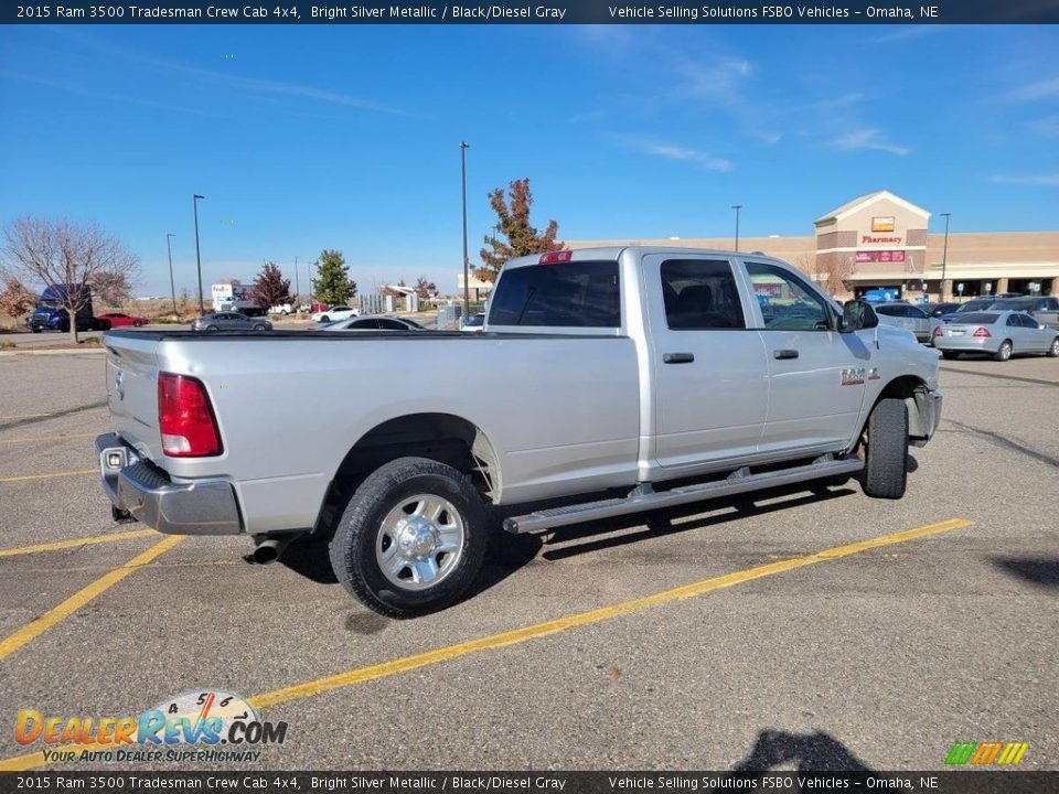 Bright Silver Metallic 2015 Ram 3500 Tradesman Crew Cab 4x4 Photo #3