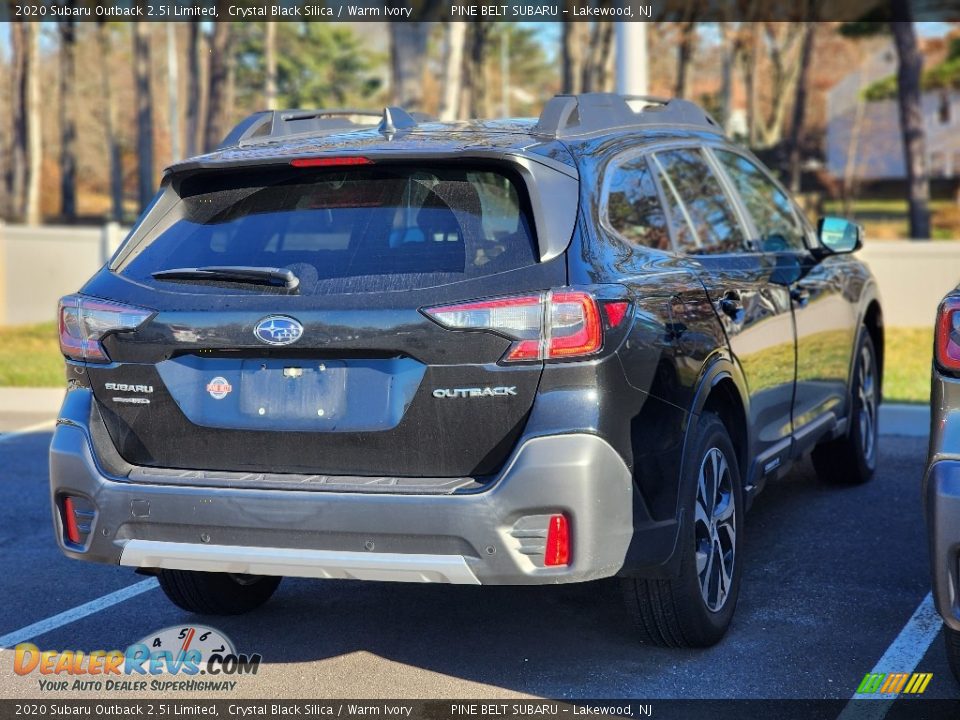 2020 Subaru Outback 2.5i Limited Crystal Black Silica / Warm Ivory Photo #4
