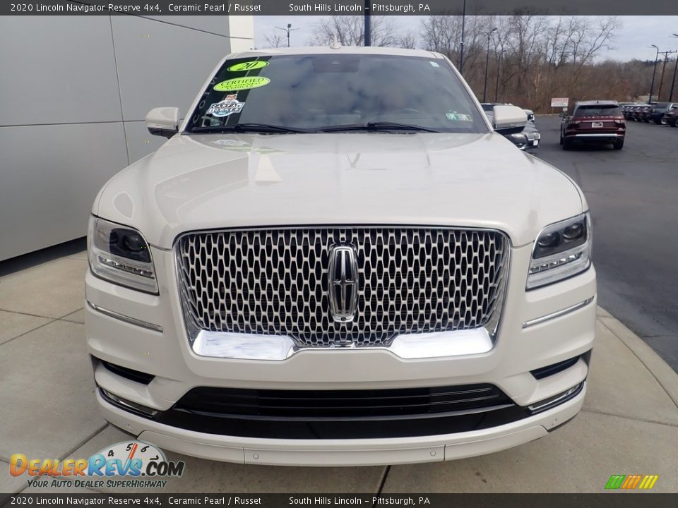 2020 Lincoln Navigator Reserve 4x4 Ceramic Pearl / Russet Photo #9