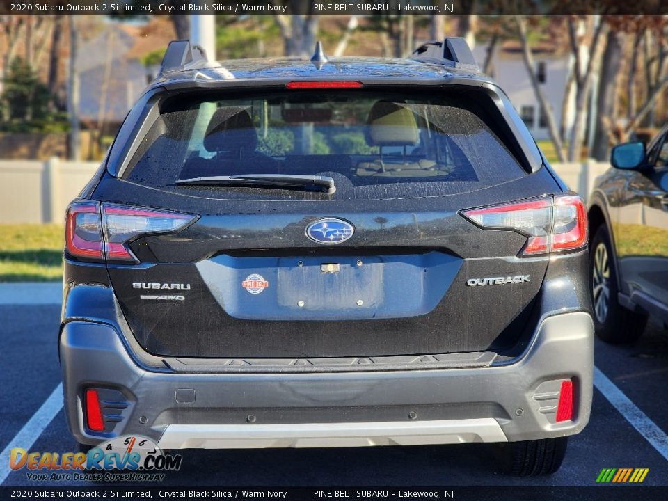 2020 Subaru Outback 2.5i Limited Crystal Black Silica / Warm Ivory Photo #6