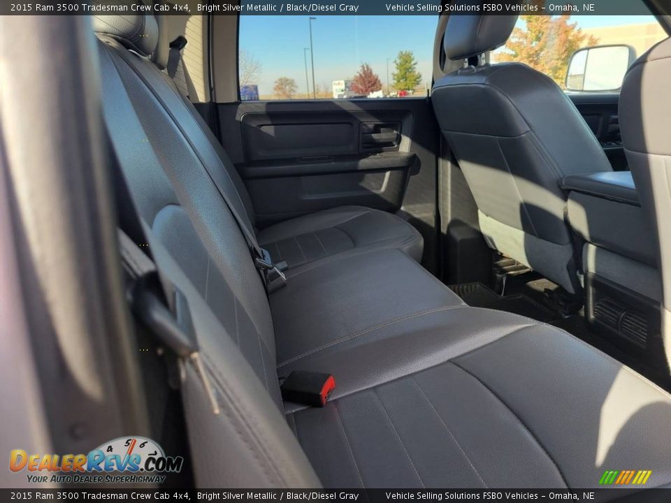 Rear Seat of 2015 Ram 3500 Tradesman Crew Cab 4x4 Photo #6