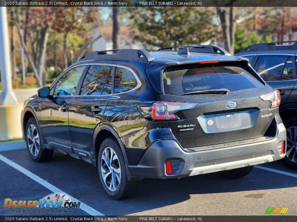 2020 Subaru Outback 2.5i Limited Crystal Black Silica / Warm Ivory Photo #7