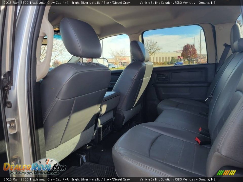 Rear Seat of 2015 Ram 3500 Tradesman Crew Cab 4x4 Photo #7