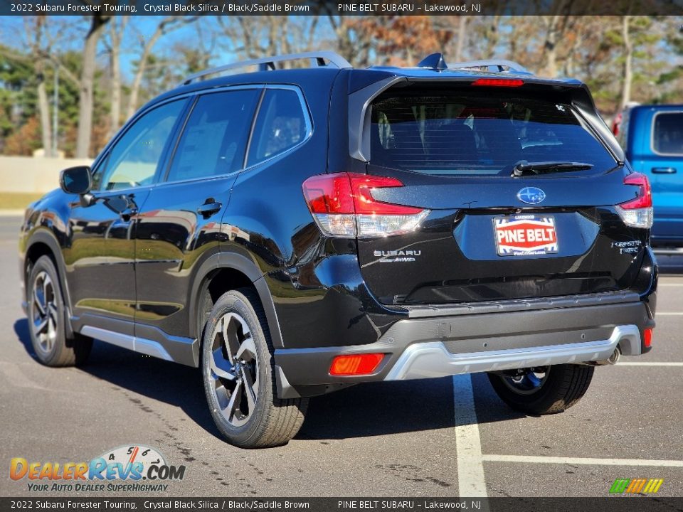 2022 Subaru Forester Touring Crystal Black Silica / Black/Saddle Brown Photo #4