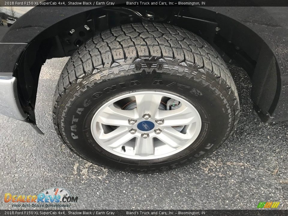 2018 Ford F150 XL SuperCab 4x4 Shadow Black / Earth Gray Photo #30