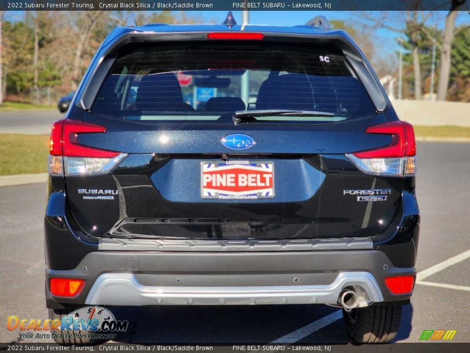 2022 Subaru Forester Touring Crystal Black Silica / Black/Saddle Brown Photo #6