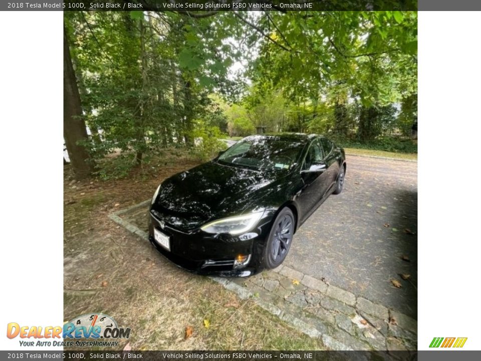 Solid Black 2018 Tesla Model S 100D Photo #4