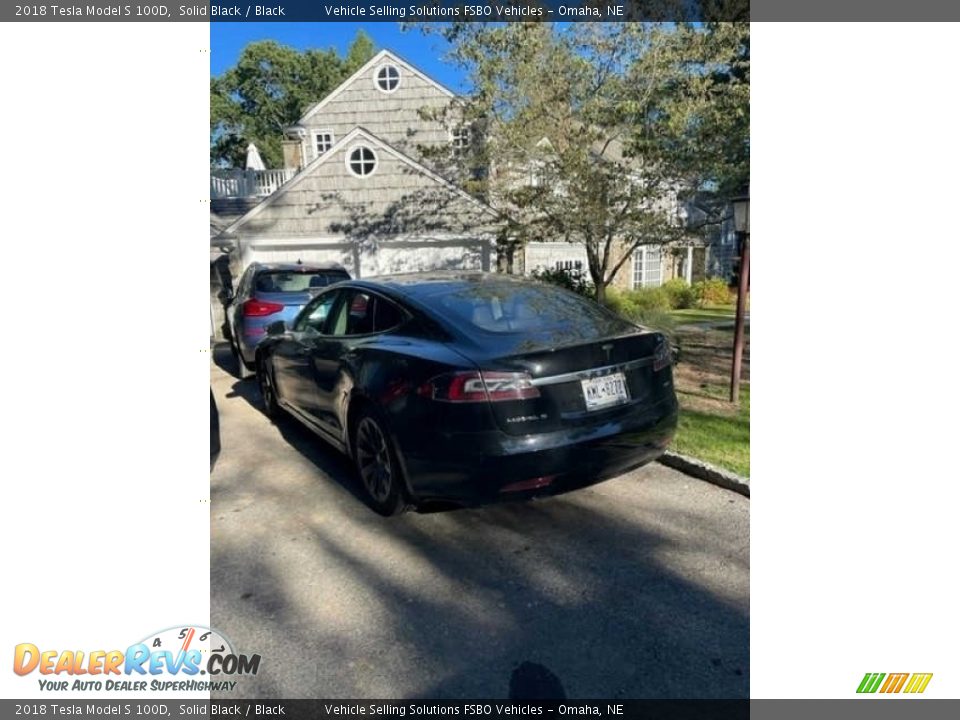 2018 Tesla Model S 100D Solid Black / Black Photo #8