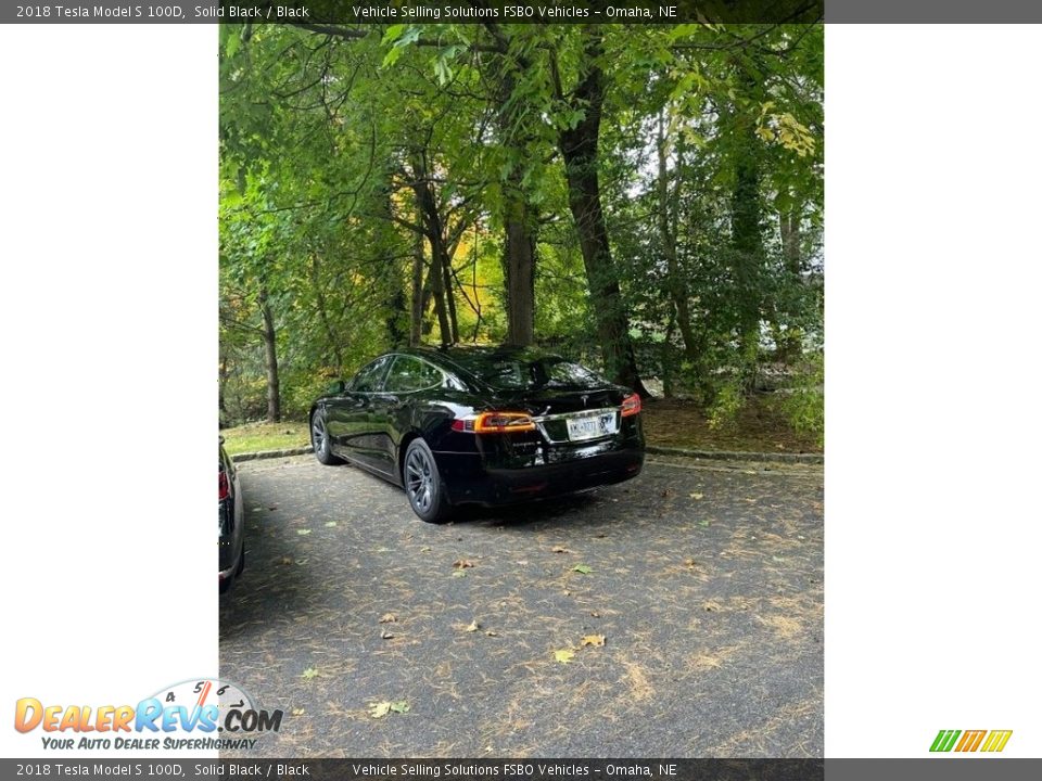 2018 Tesla Model S 100D Solid Black / Black Photo #13