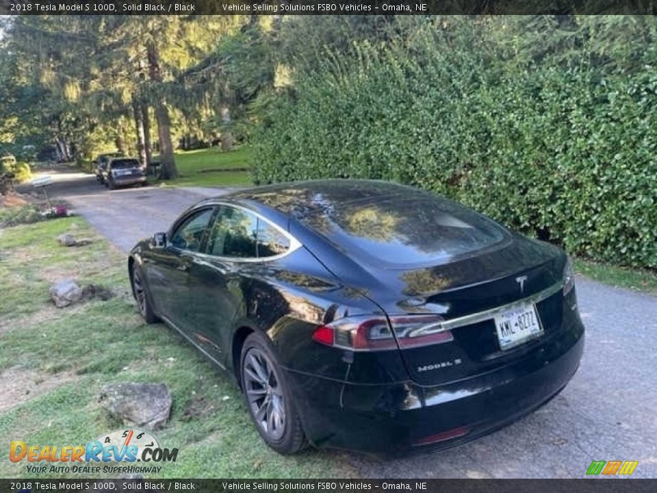 2018 Tesla Model S 100D Solid Black / Black Photo #14