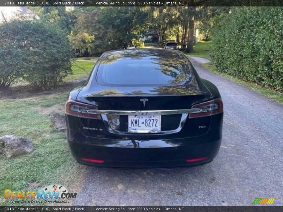 2018 Tesla Model S 100D Solid Black / Black Photo #15