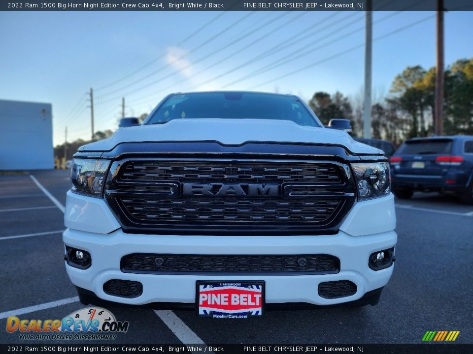 2022 Ram 1500 Big Horn Night Edition Crew Cab 4x4 Bright White / Black Photo #2