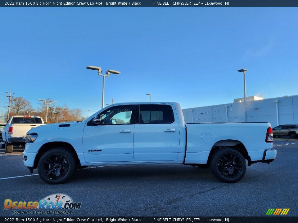 2022 Ram 1500 Big Horn Night Edition Crew Cab 4x4 Bright White / Black Photo #3