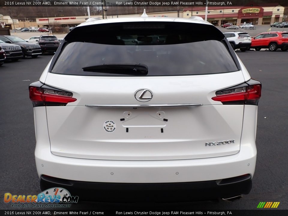 2016 Lexus NX 200t AWD Eminent White Pearl / Creme Photo #4